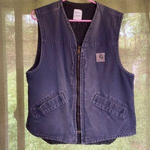 Carhartt sherpa lined work vest